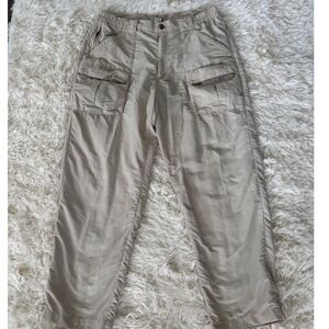 LL‎ Bean Nylon Cargo Pants Medium Hiking Outdoor Casual Utility Lightweight